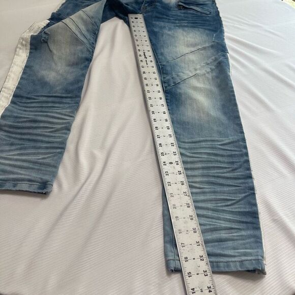 Smoke Rise Slim Fit Distressed Denim Jeans Size 36 X 32 - Picture 6 of 9